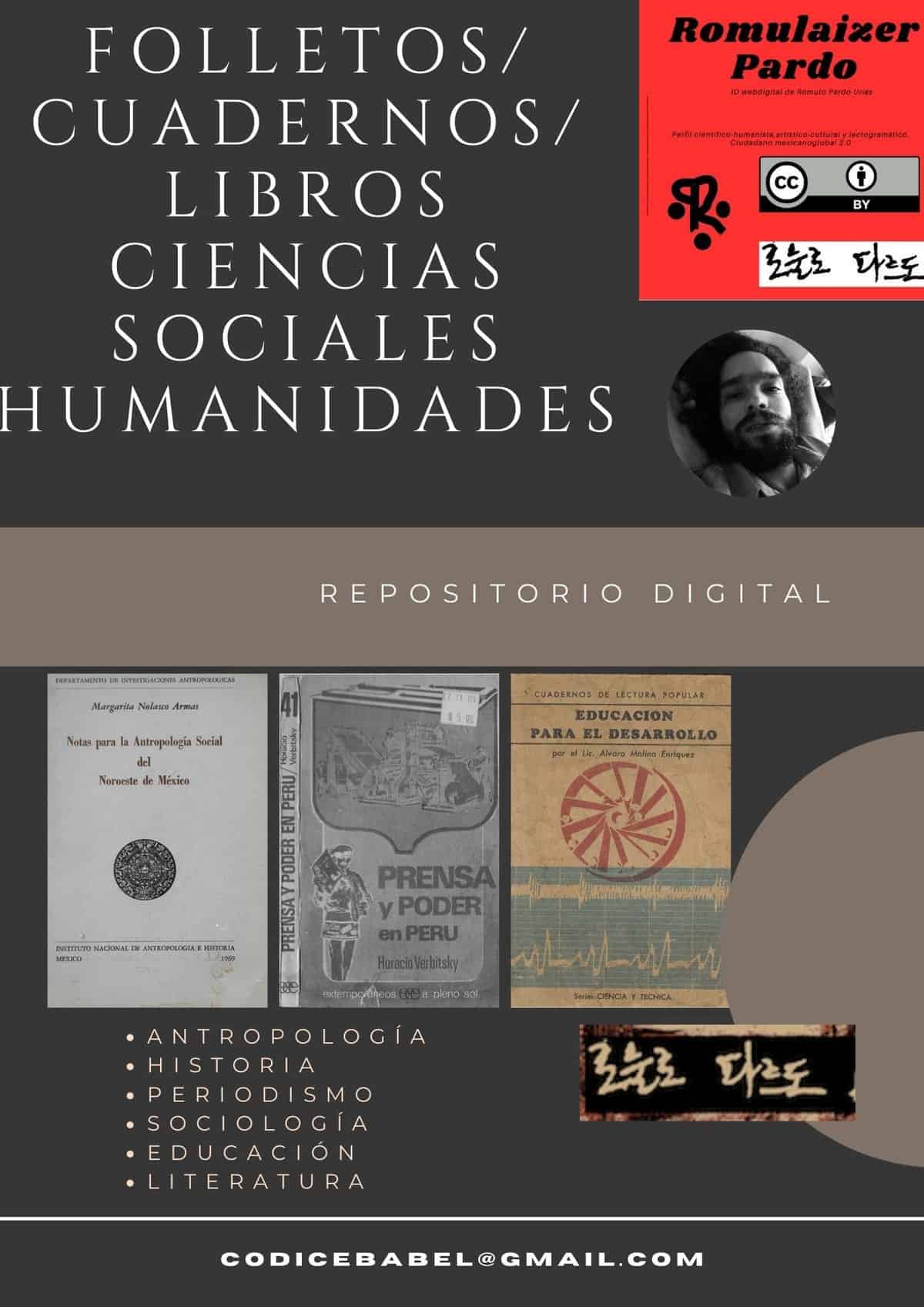 Folletos/cuadernos/libros ciencias sociales/humanidades